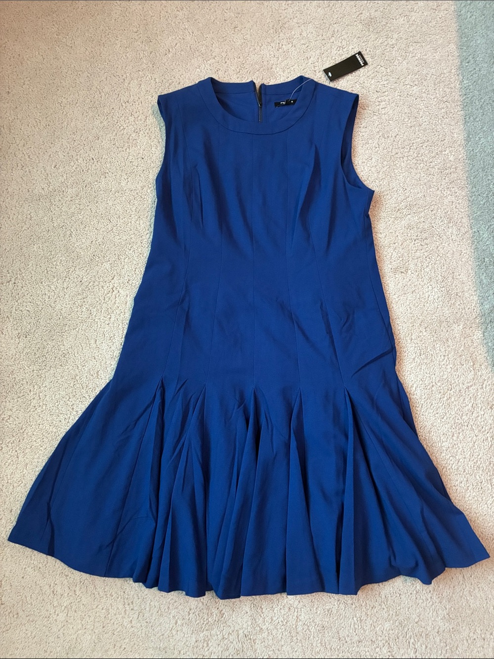 New Premise Dresses Sleeveless Royal Blue Flared Dress size 10
